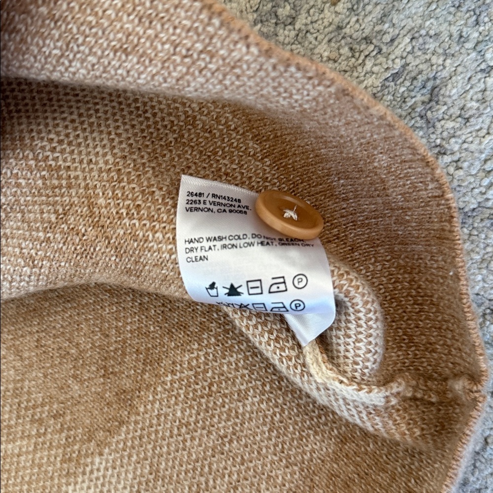 Reformation Checkered Brown and Cream Cardigan Set - Picture 9 of 10